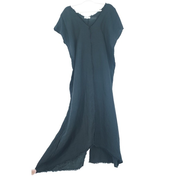 Velvet by Graham & Spencer Dresses & Skirts - Velvet by G. S. Women XS Elevated Minimalist Coastal Relax Linen Maxi Dress READ